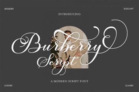 Burberry script font download